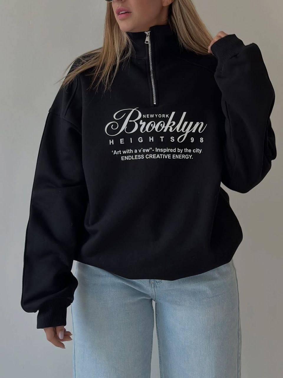 هودی نیم زیپ Brooklyn